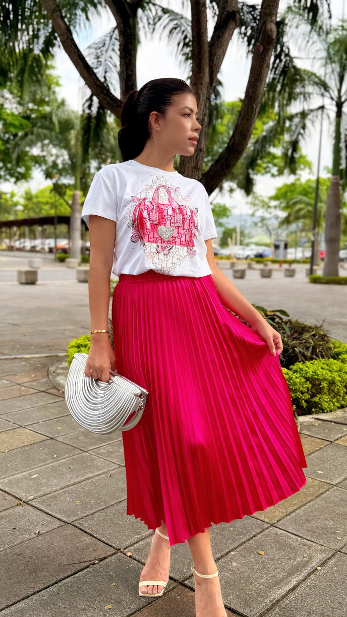 Falda Midi Plisada