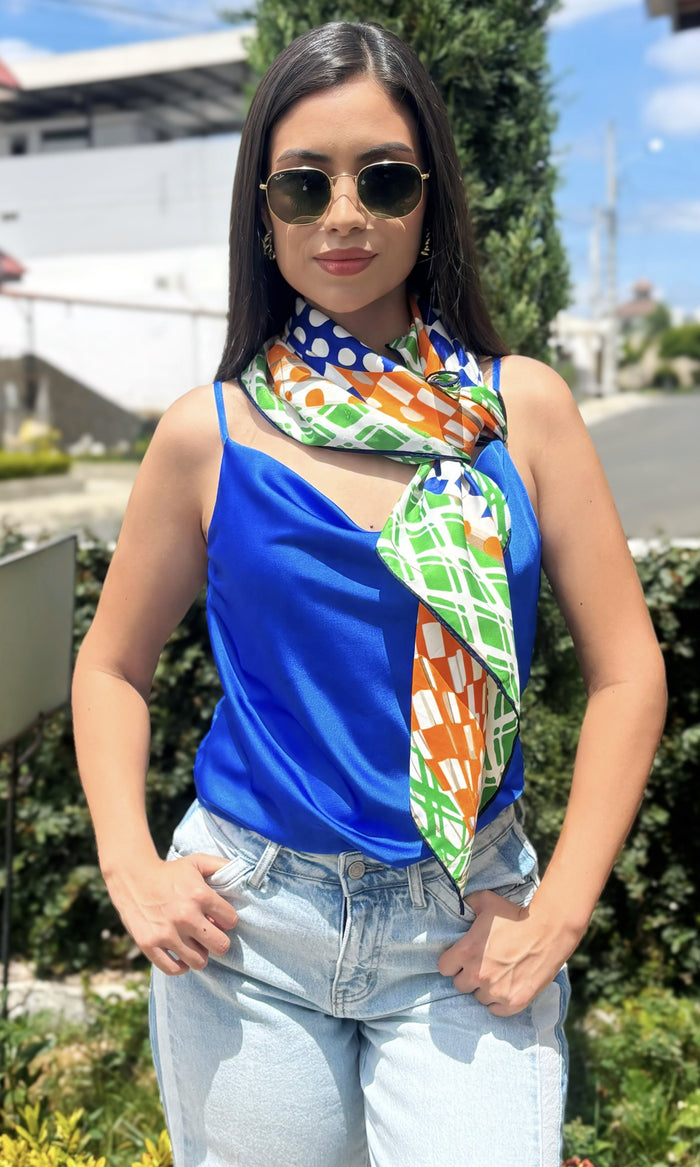Blusa Satinada Tirantes