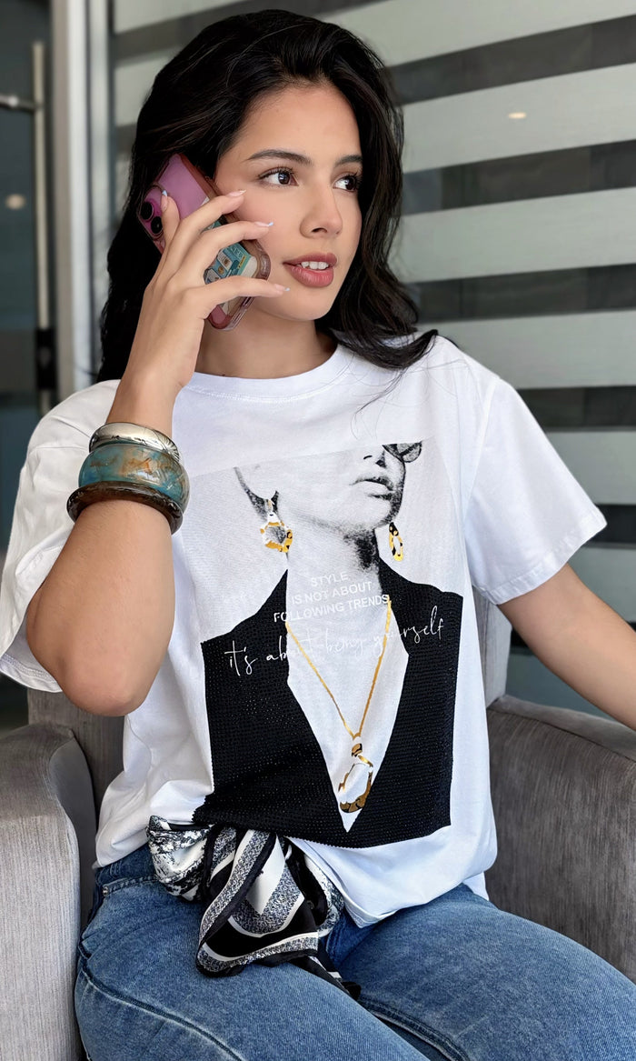 Camiseta Estampado Arte