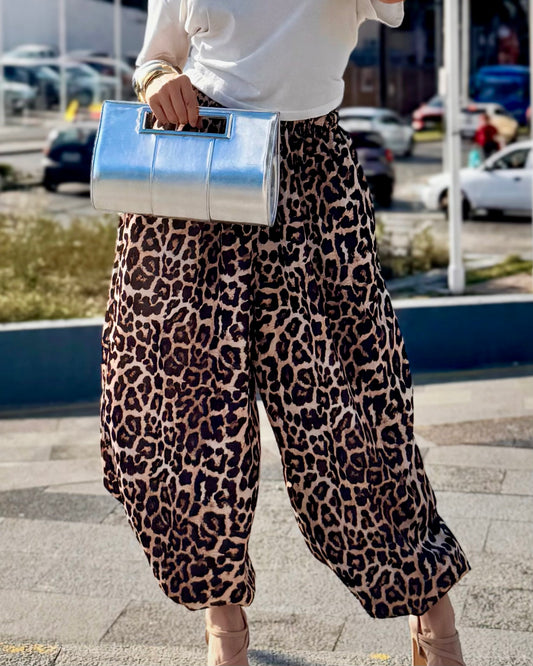 Pantalon Harem Animal Print