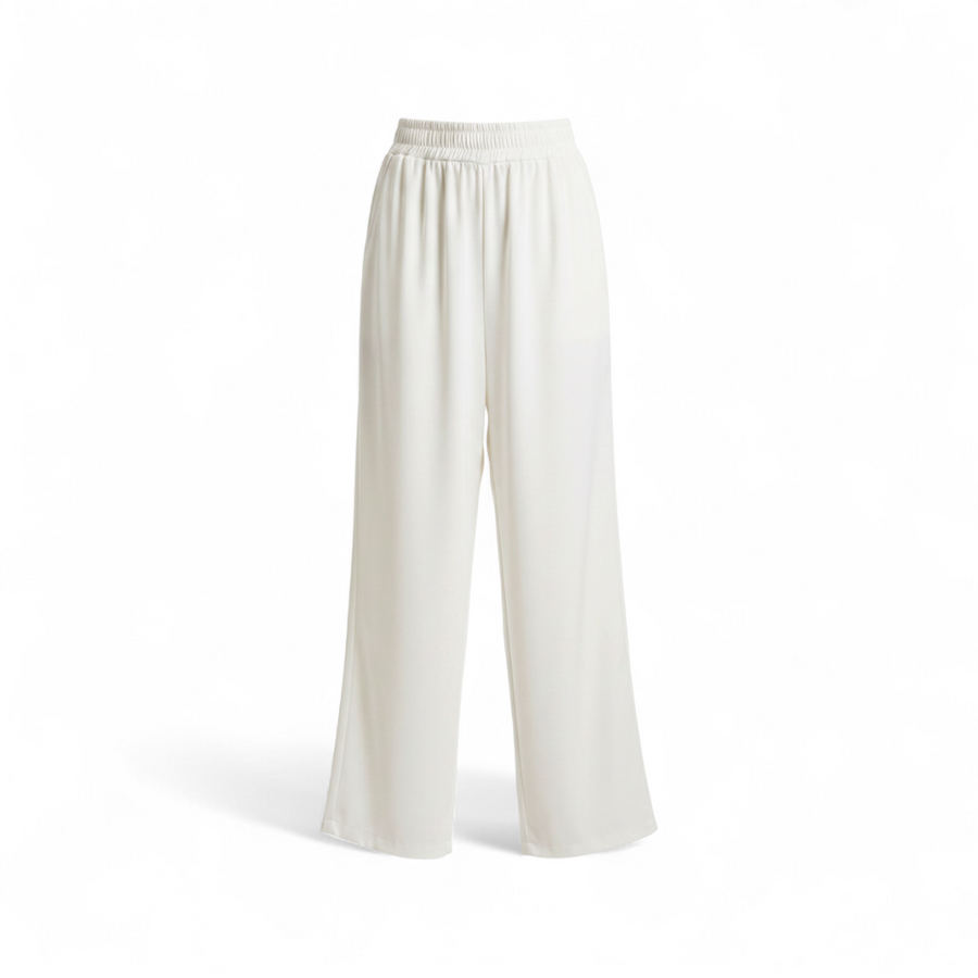 Pantalón Pierna Ancha Cintura Elástica