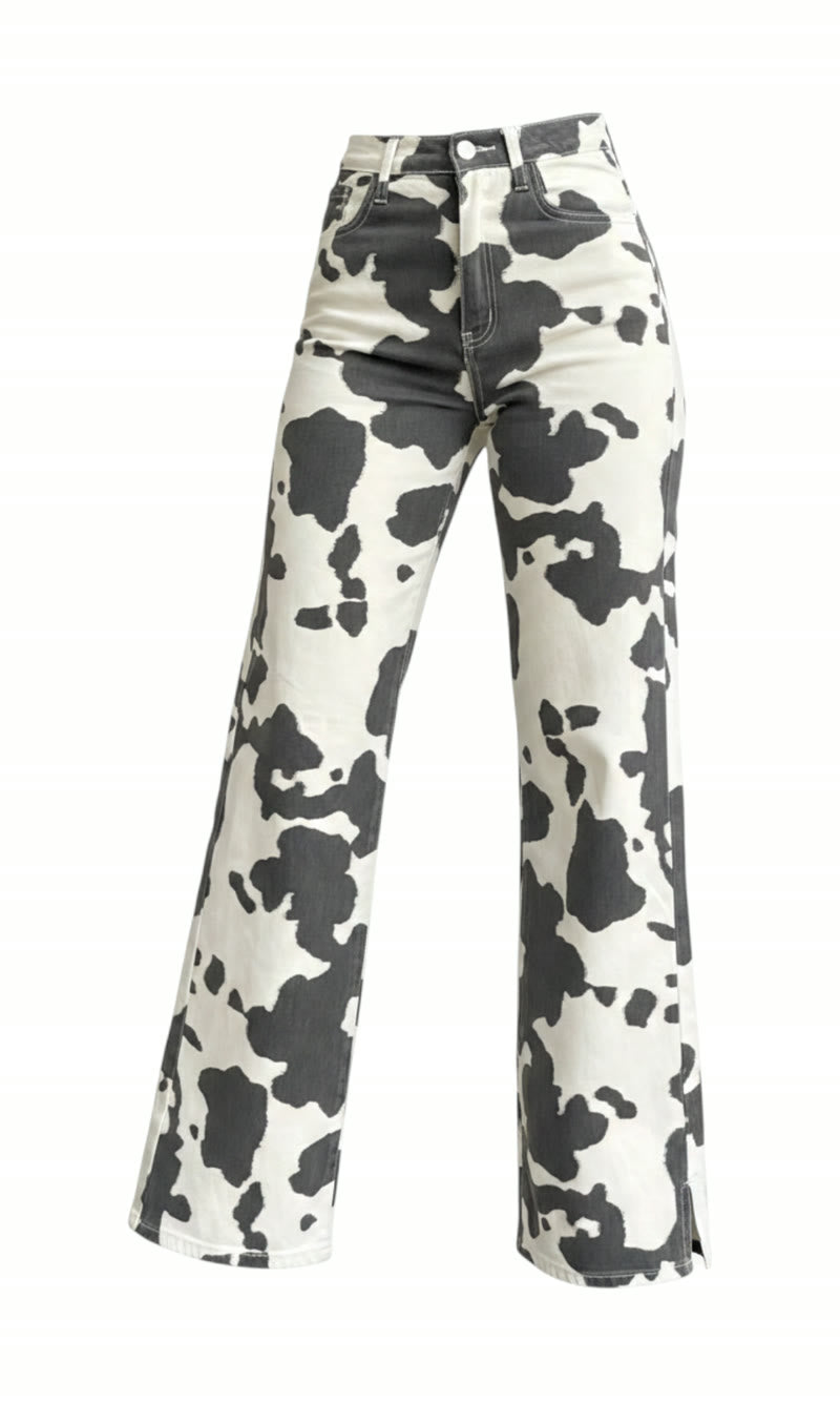 Pantalón Estampado Vaca