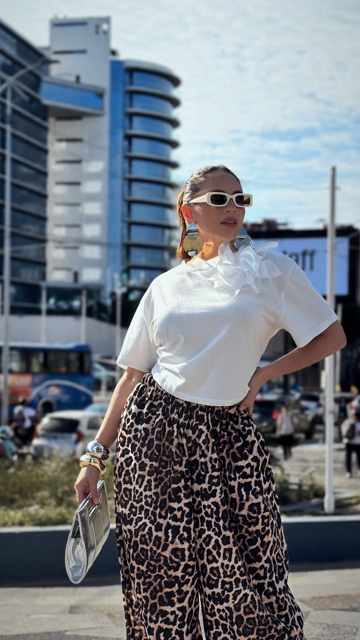 Pantalón Harem Animal Print