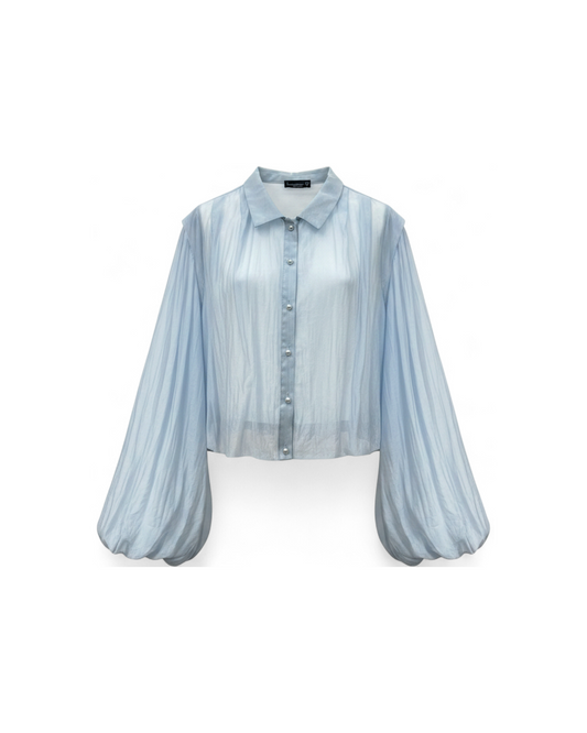 Blusa Celeste Vaporosa