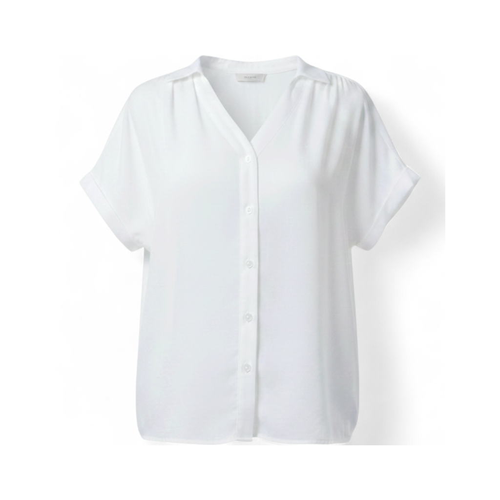 Blusa Botones Frontales Blanco