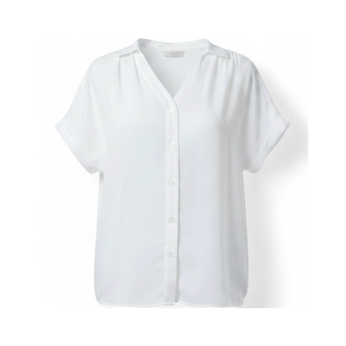 Blusa Botones Frontales Blanco