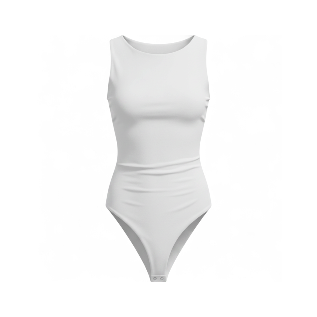 Body Ajustado Sin Mangas :: Blanco