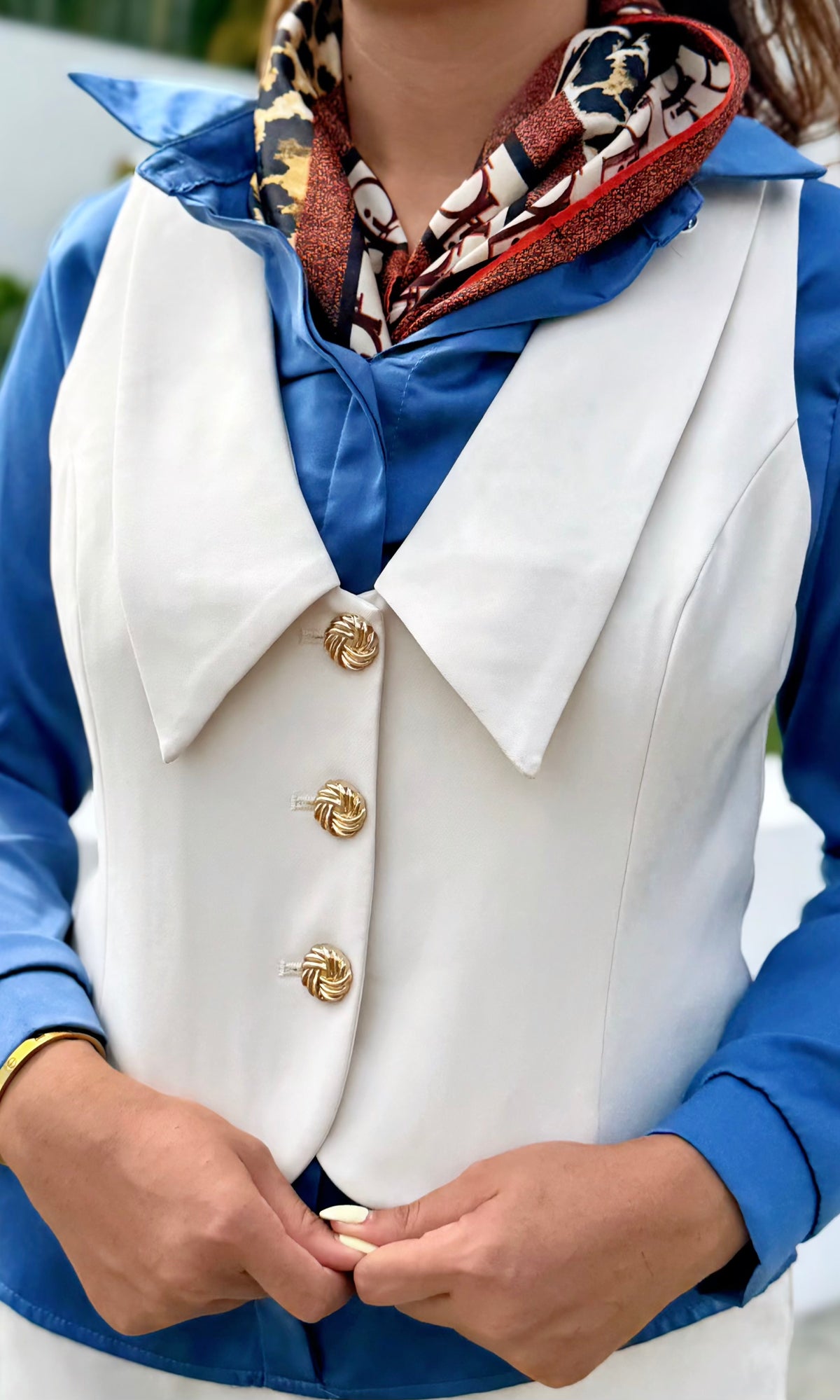 Conjunto Chaleco Sastre :: Blanco