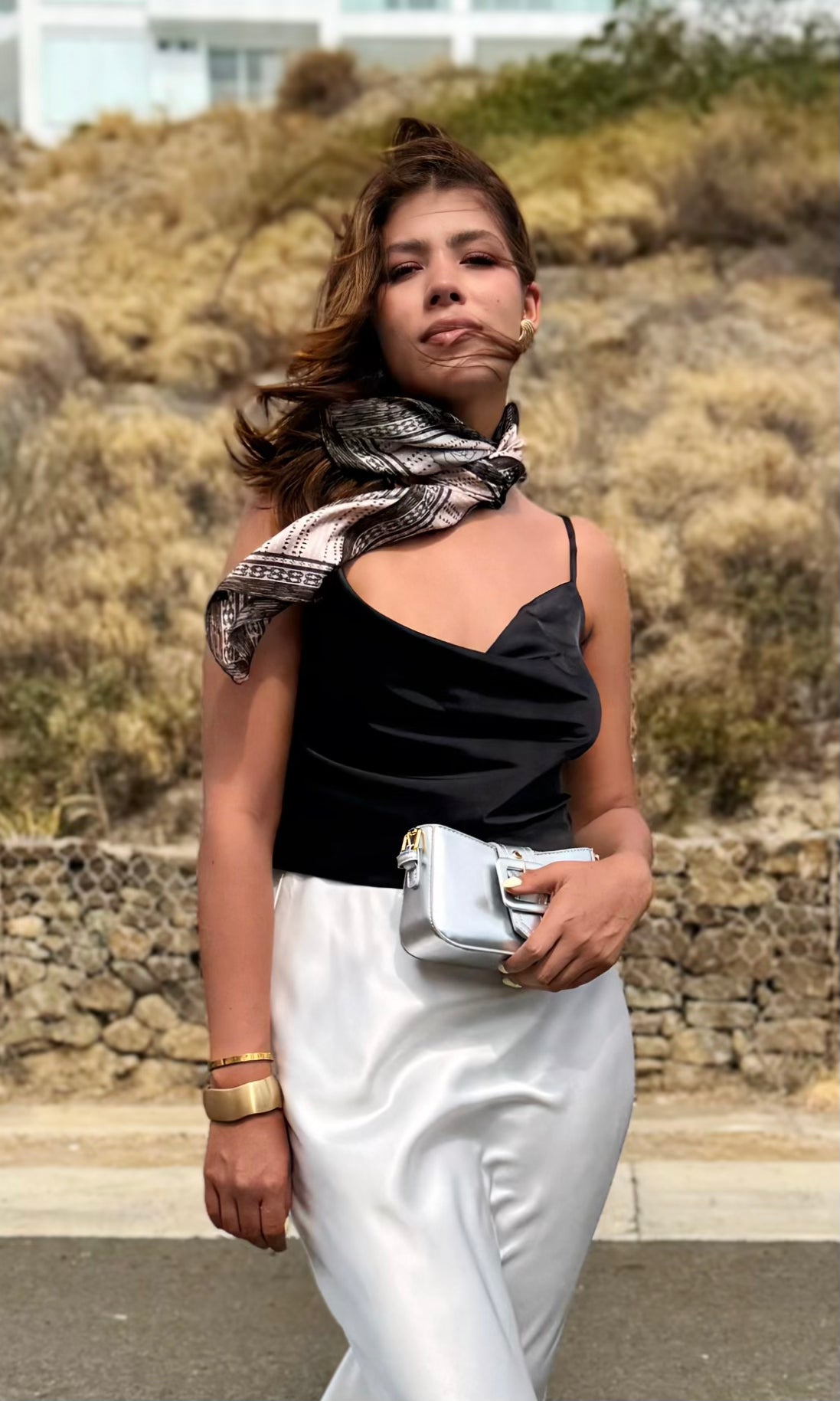Top Drapeado de Tirantes :: Negro