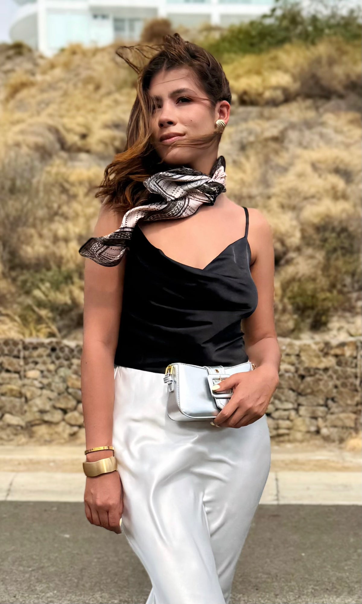 Top Drapeado de Tirantes :: Negro