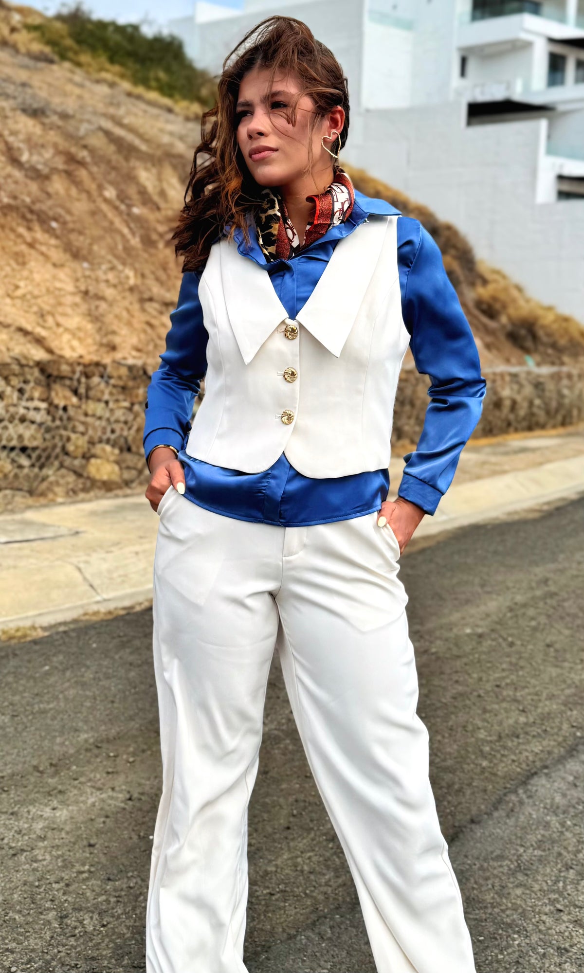Conjunto Chaleco Sastre :: Blanco