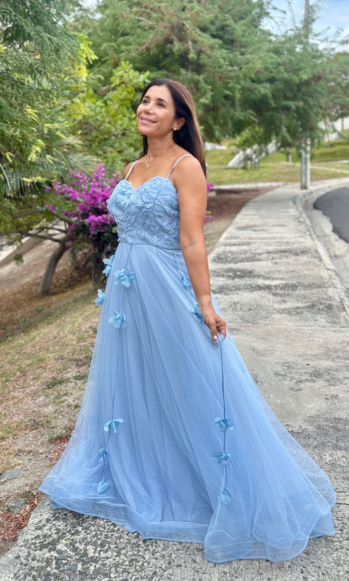 Vestido Largo Gala Floral 
