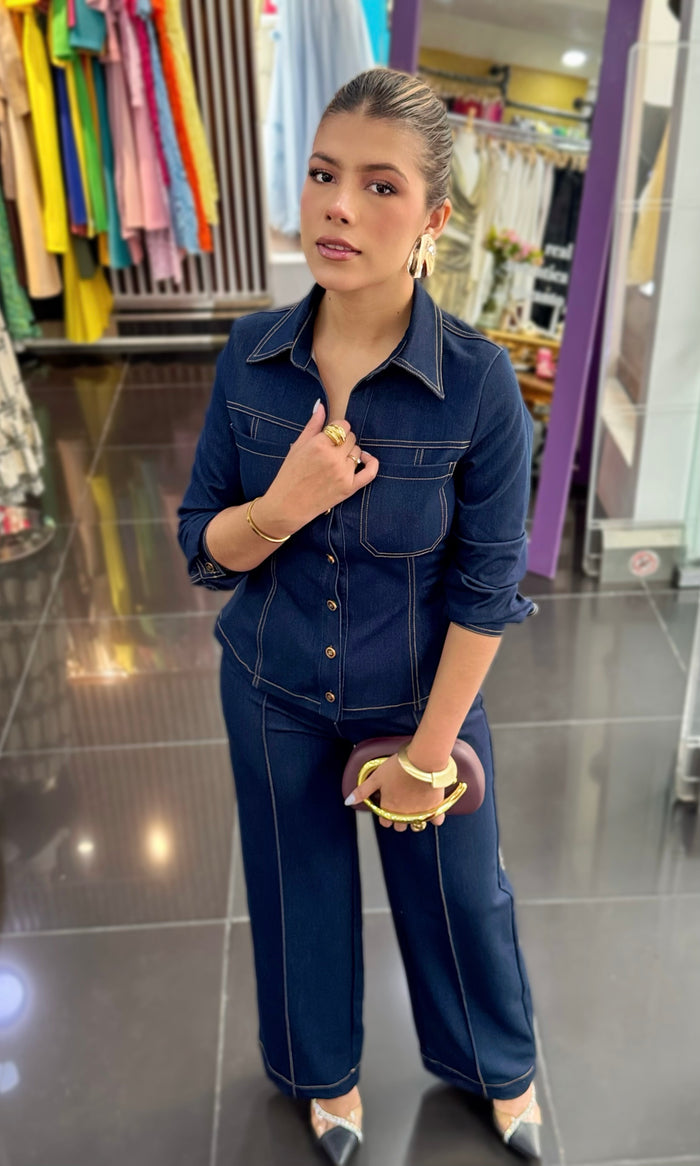 Conjunto Jean Pierna Ancha 