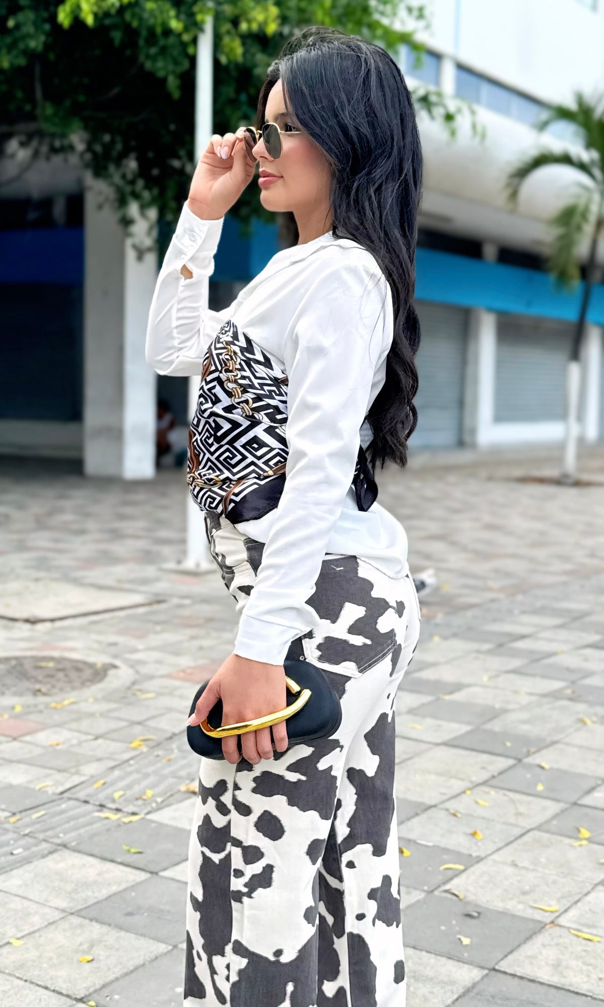 Pantalon Estampado Vaca
