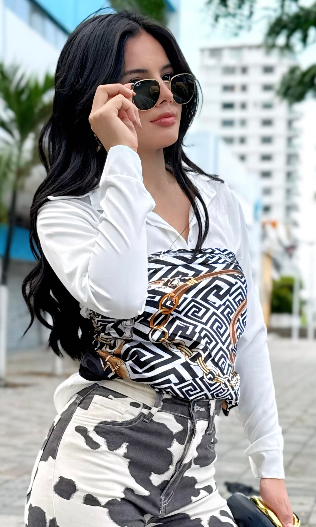 Panuelo Estampado Geometrico