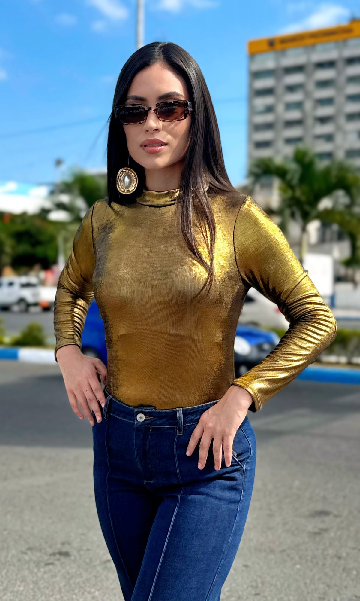 Blusa Metalizada :: Dorado