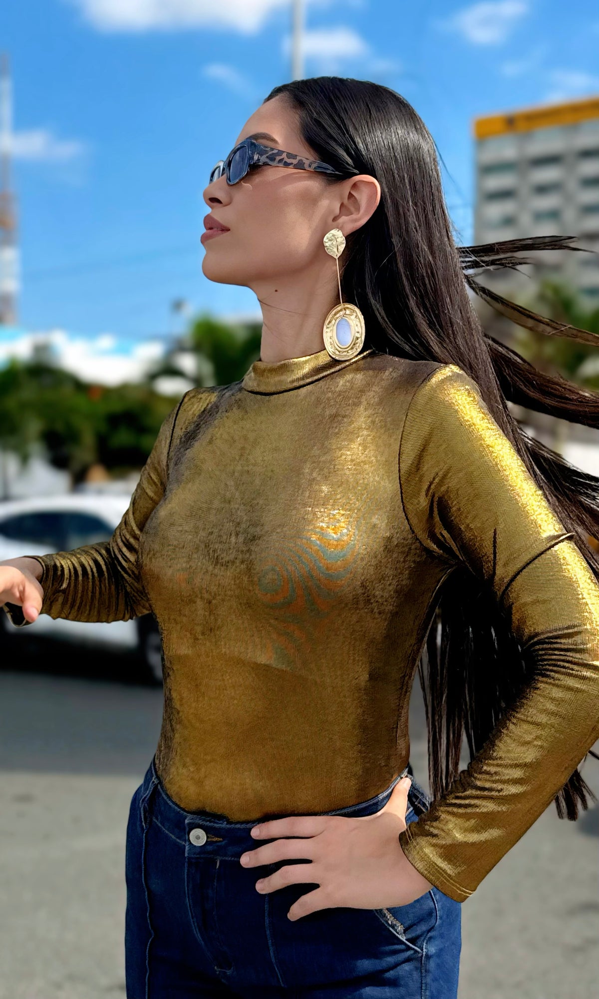 Blusa Metalizada :: Dorado