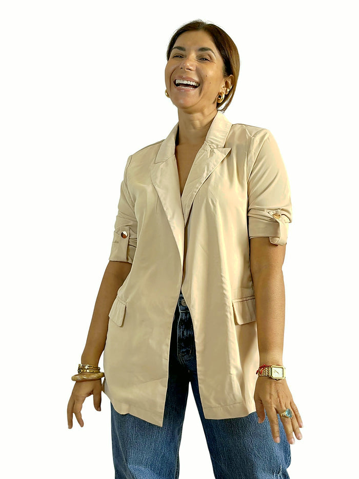 Blazer Beige Clásico