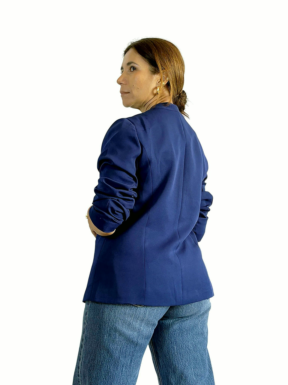 Blazer Azul Marino Azul