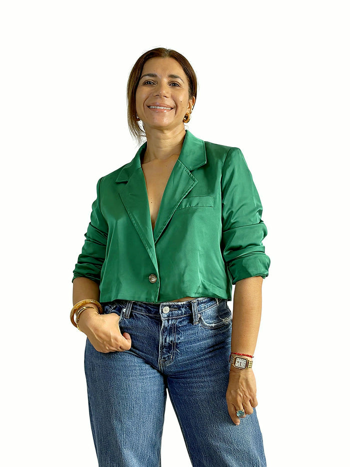 Chaqueta Verde Corta Verde