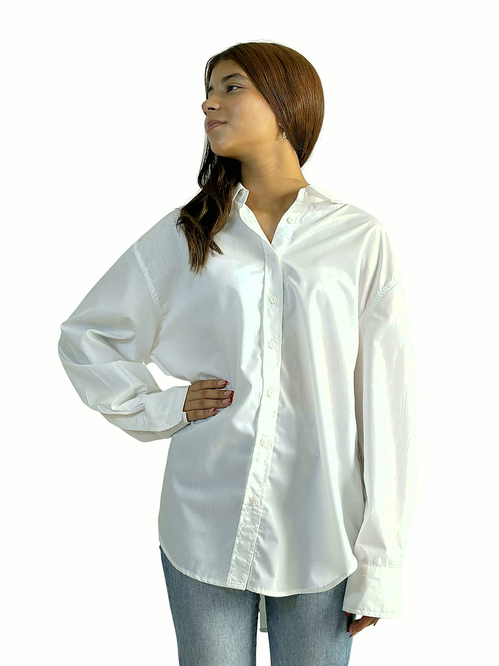 Camisa Blanca Oversize Blanco