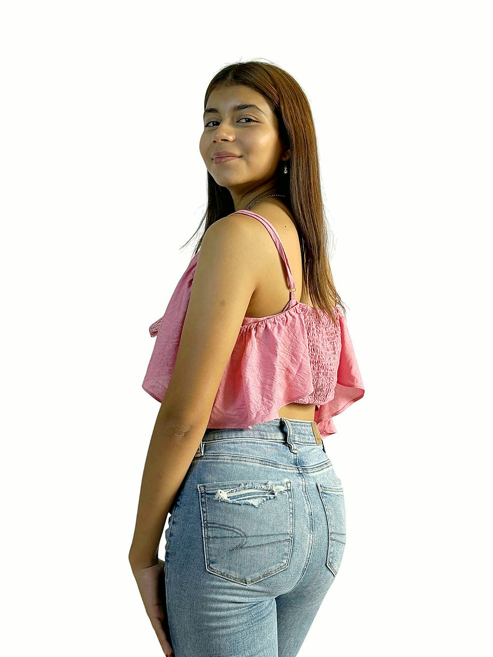 Top Rosa Lazo Rosa