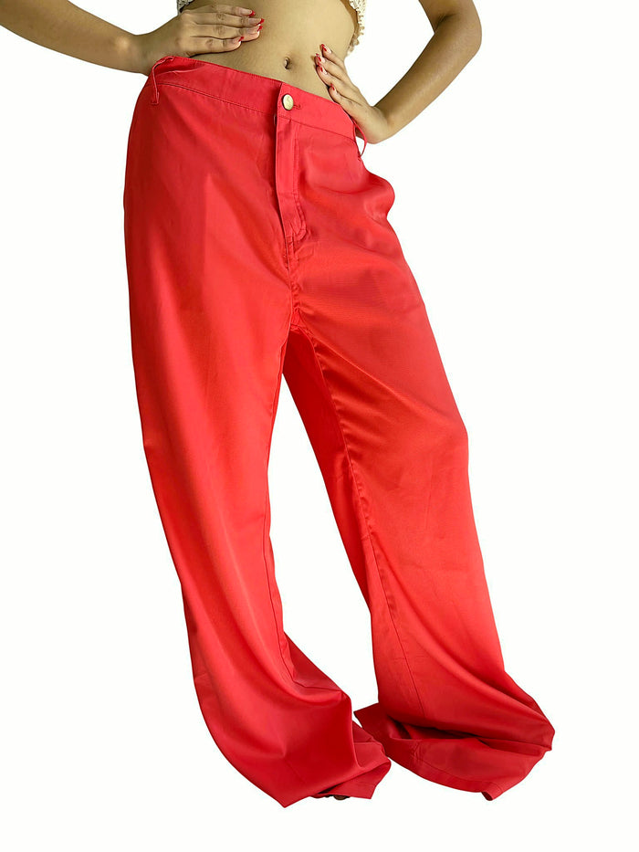 Pantalón Rojo Amplio