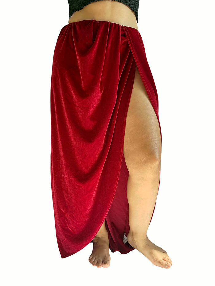 Falda Roja Cruzada Rojo