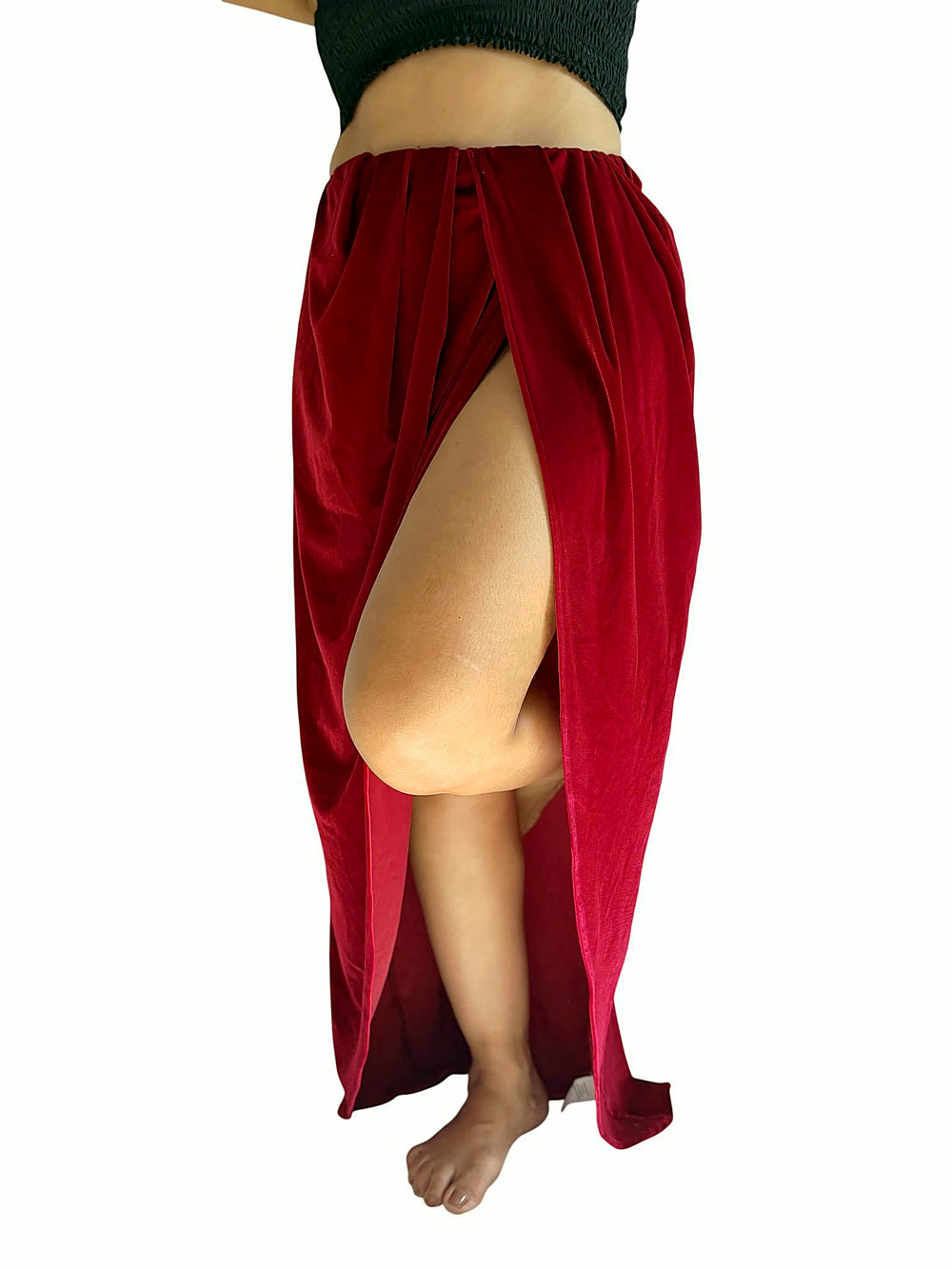 Falda Roja Cruzada Rojo
