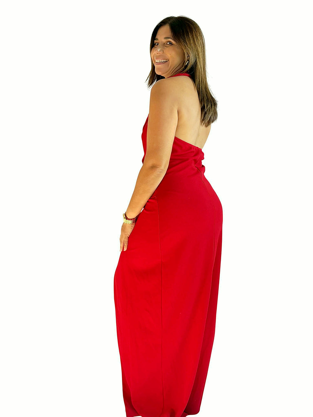 Vestido Rojo Cruzado Rojo