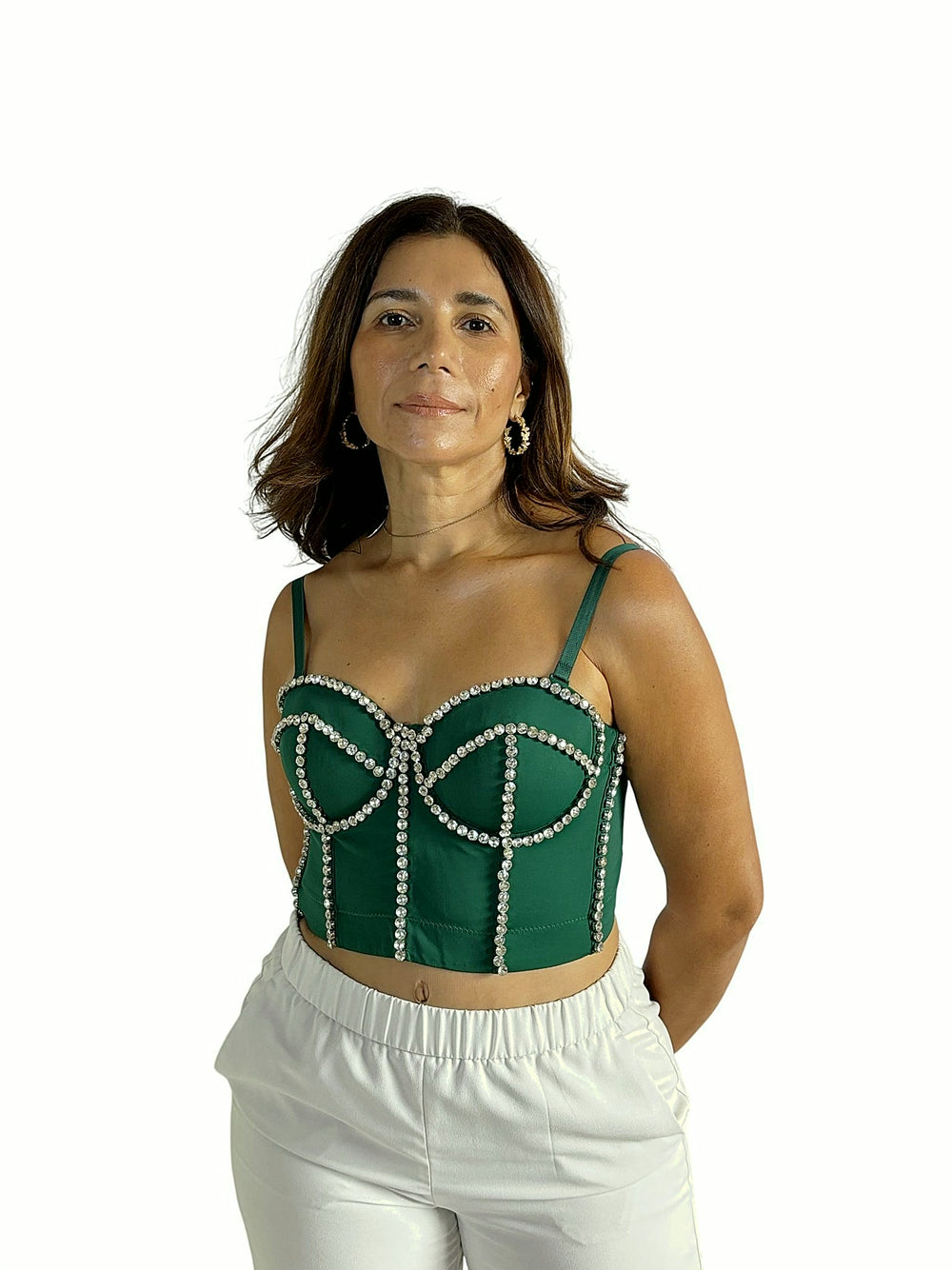 Corsé Perlas Verde