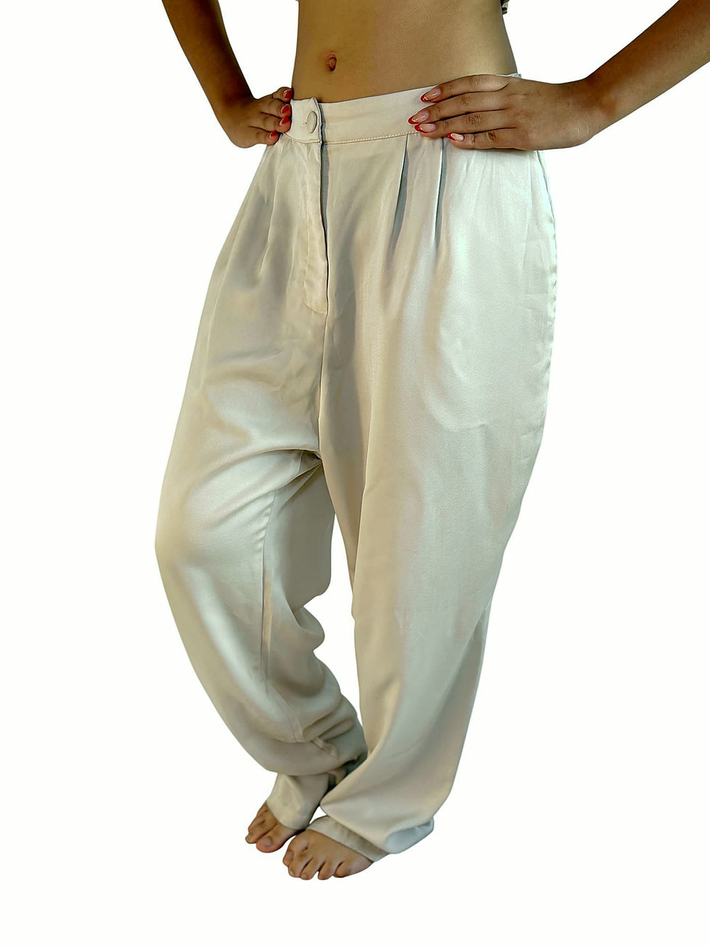 Pantalón Beige Globo Beige