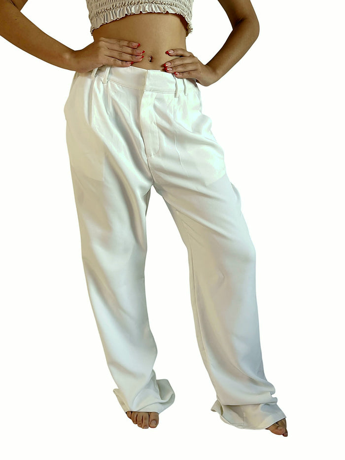 Pantalón Blanco Pinzas