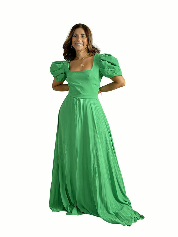 Vestido Manga Abullonada