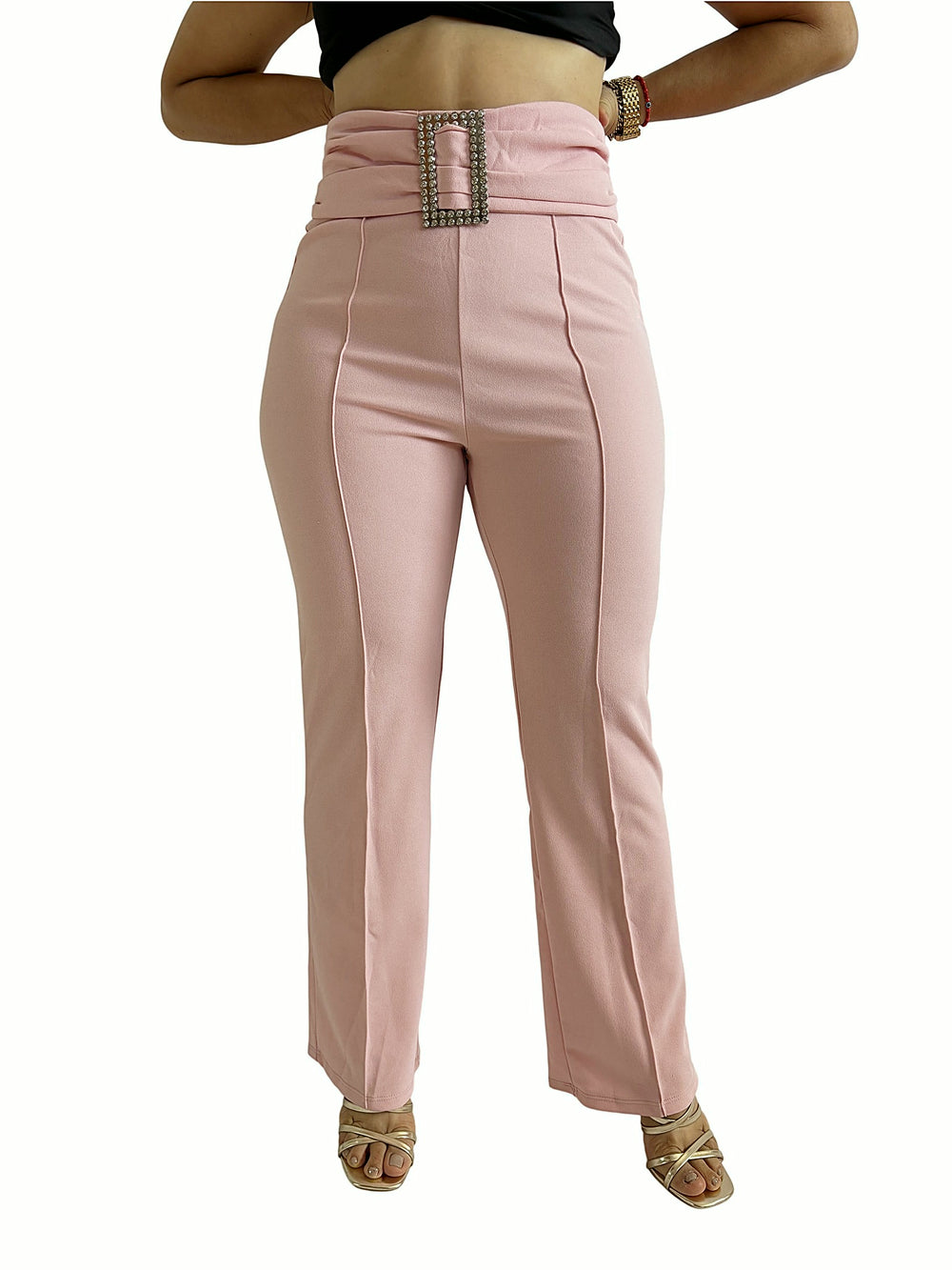 Pantalón Rosa Hebilla Rosa