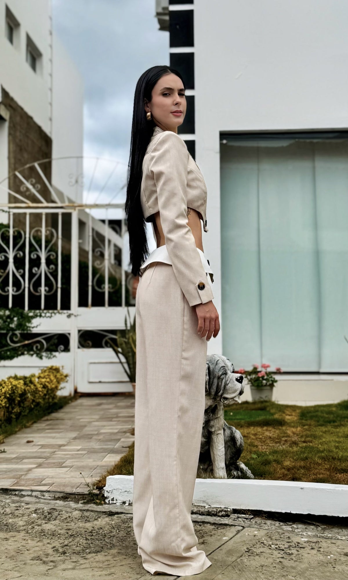 Conjunto Blazer Pantalón Beige