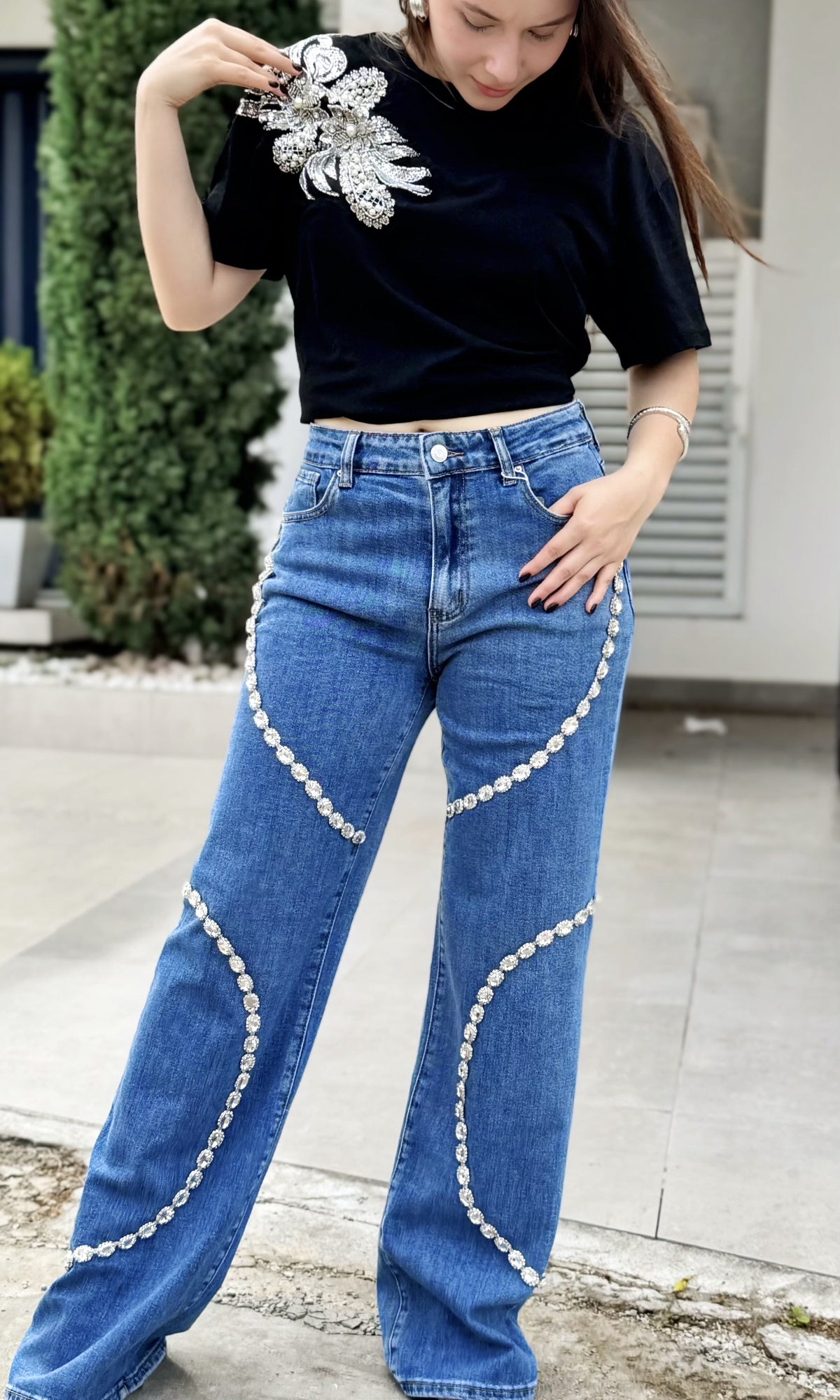 Pantalón Jean Pedrería Jean