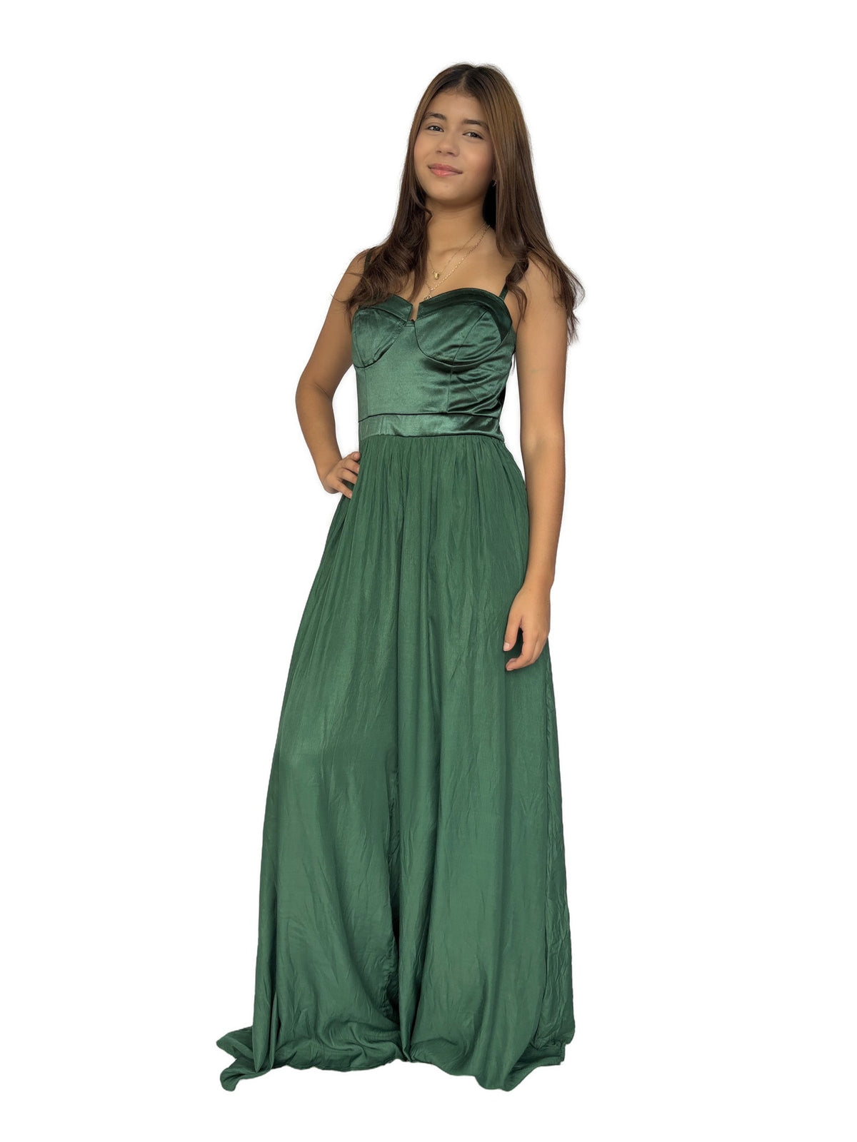 Enterizo Verde Strapless Verde