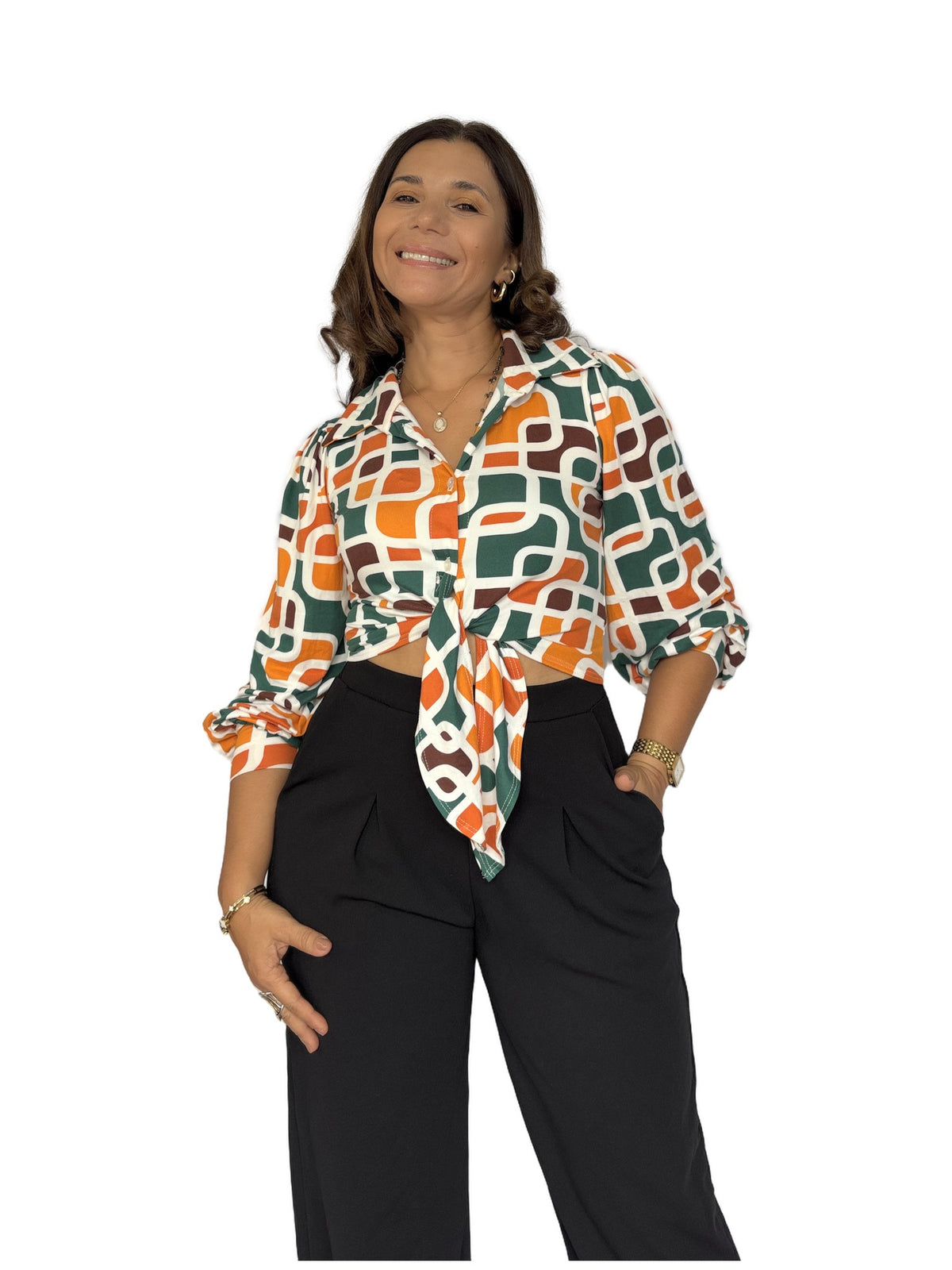Camisa Estampada Colores Estampado