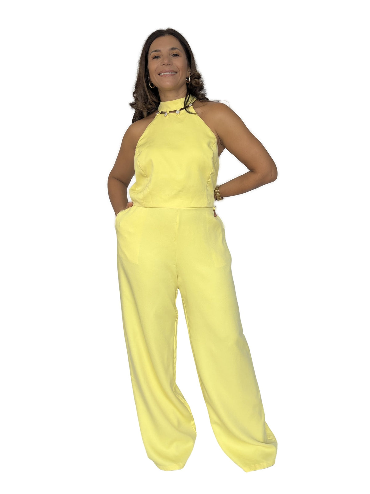 Conjunto Amarillo Halter Amarillo