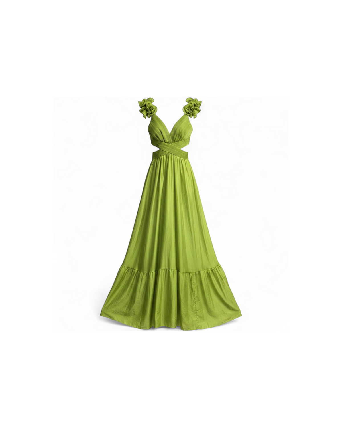 Vestido Gala Verde Lima