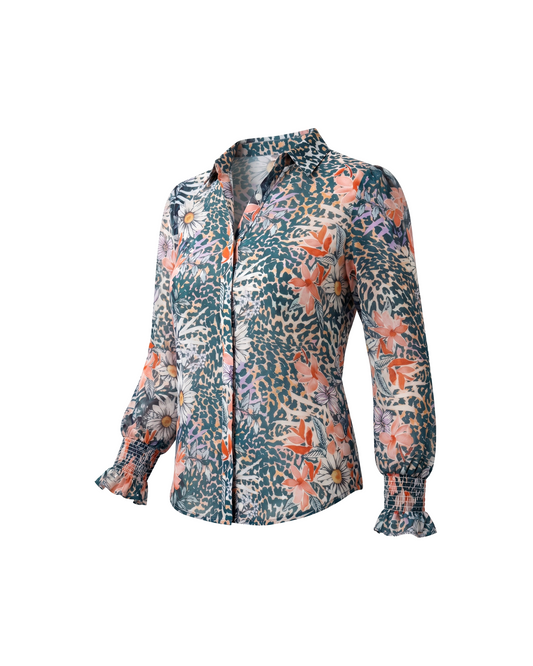 Blusa Animal Print Verde