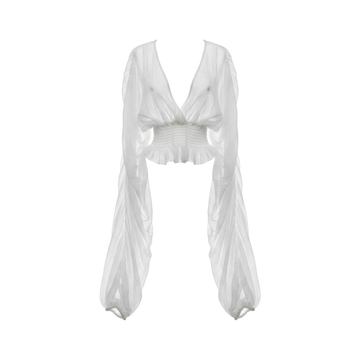 Blusa Boho Blanca Blanco