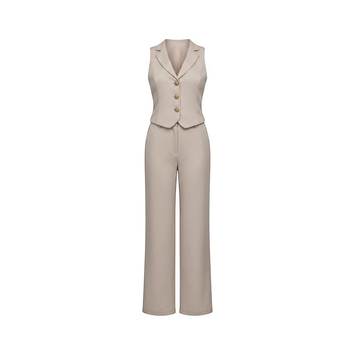 Conjunto Chaleco Sastre Beige