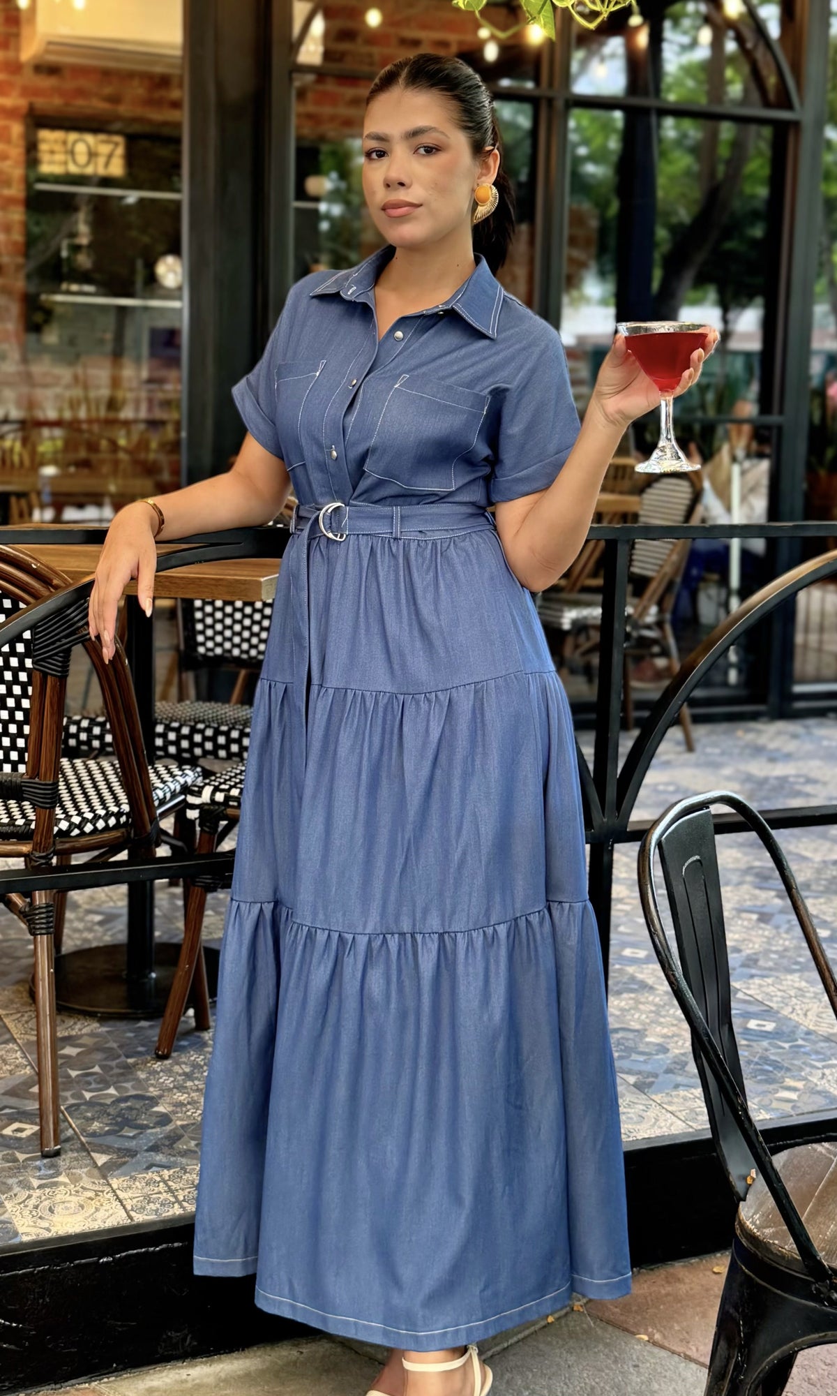 Vestido Denim Camisero Jean
