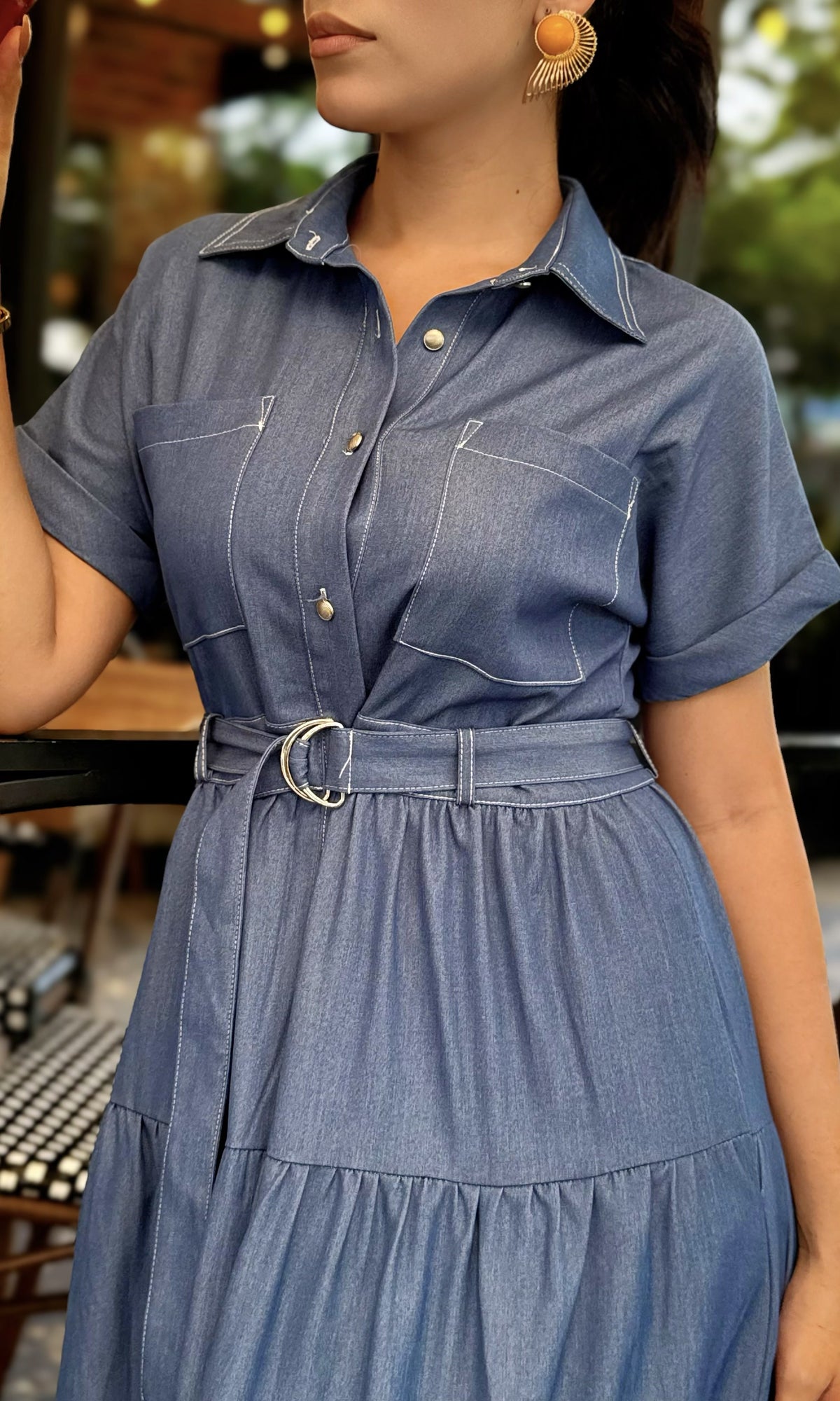 Vestido Denim Camisero Jean