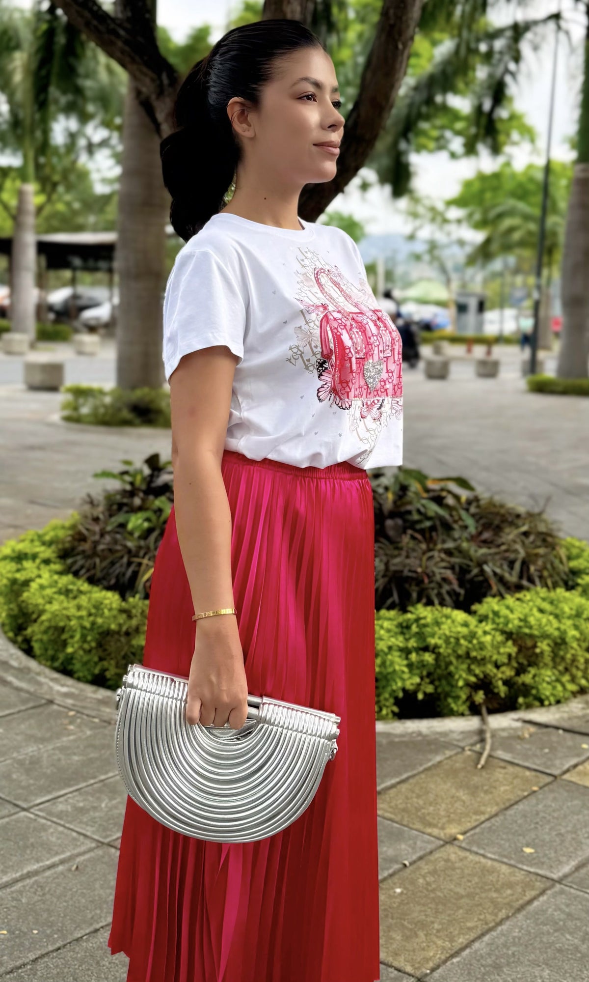 Camiseta Estampado Glam Blanco