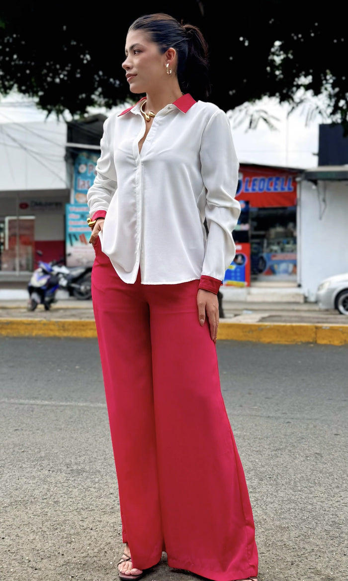 Pantalón Recto Fluido 
