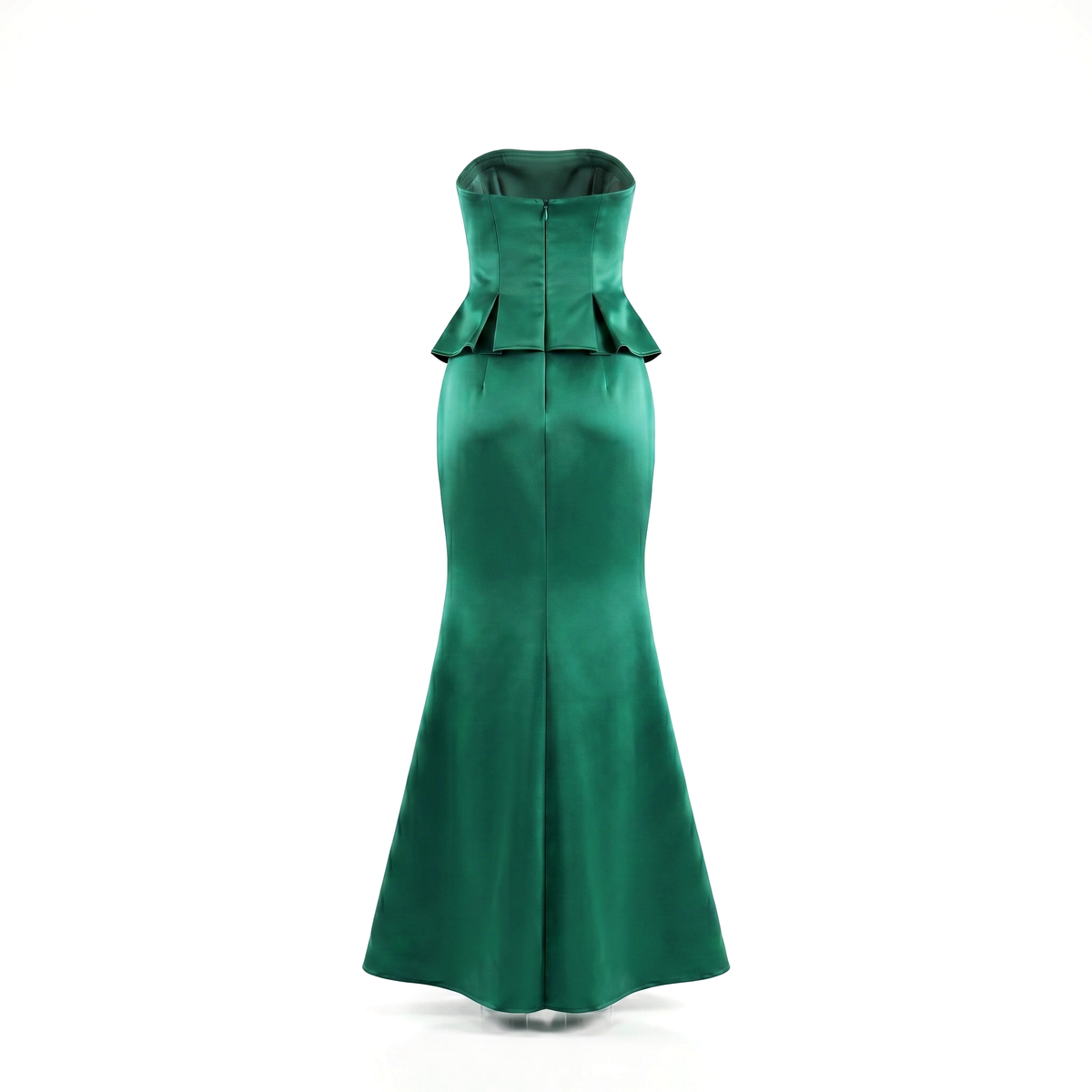 Vestido Sirena Volantes Esmeralda