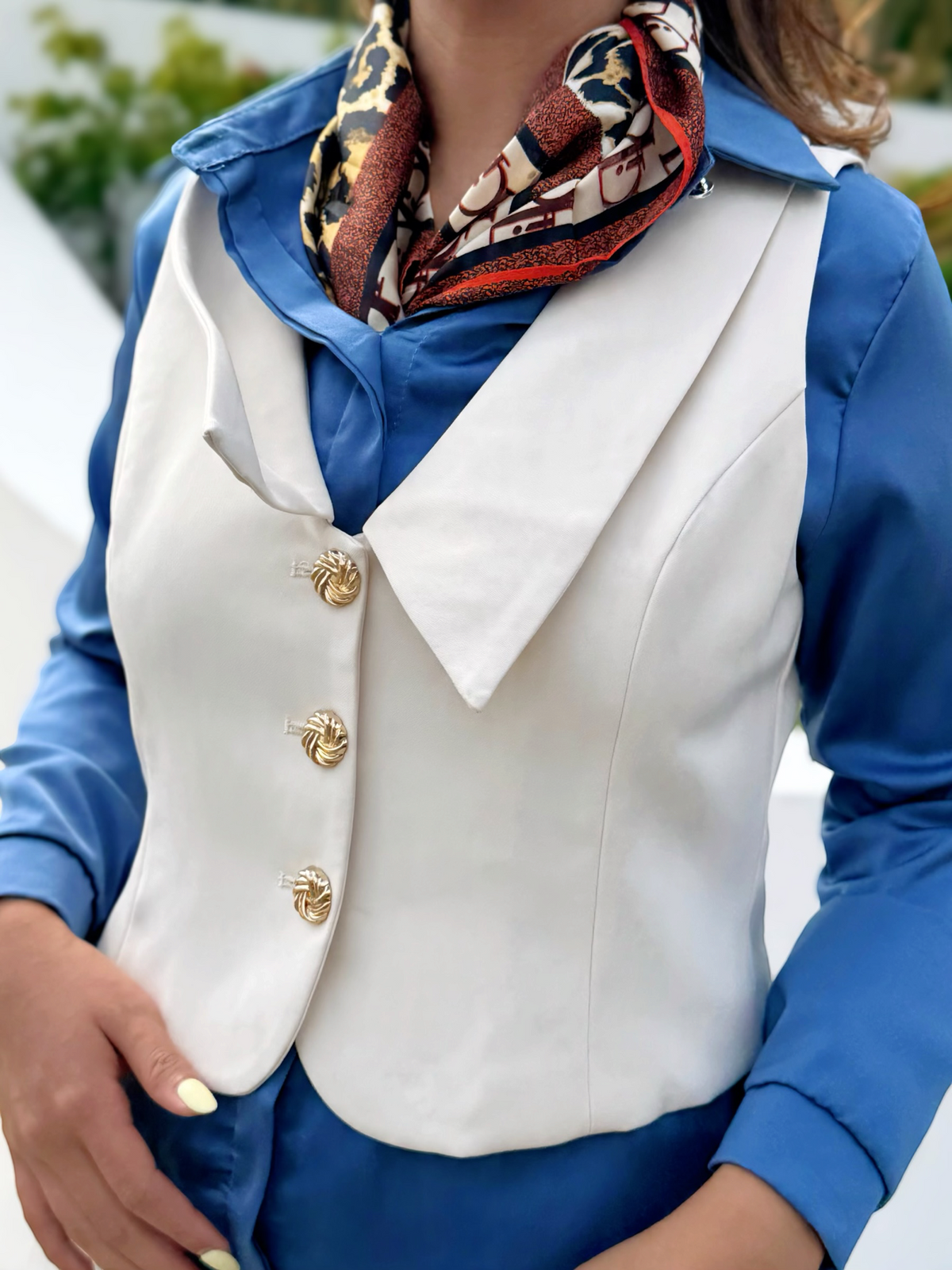 Conjunto Chaleco Sastre :: Blanco